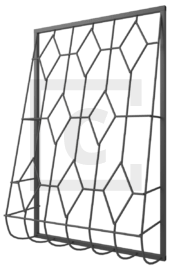 Решётка на окно сварная дутая 2-14
