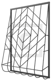 Решётка на окно сварная дутая 2-7
