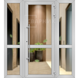 Алюминиевая входная группа в офис ВГ-083