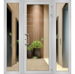 Алюминиевая входная группа в офисное здание ВГ-078